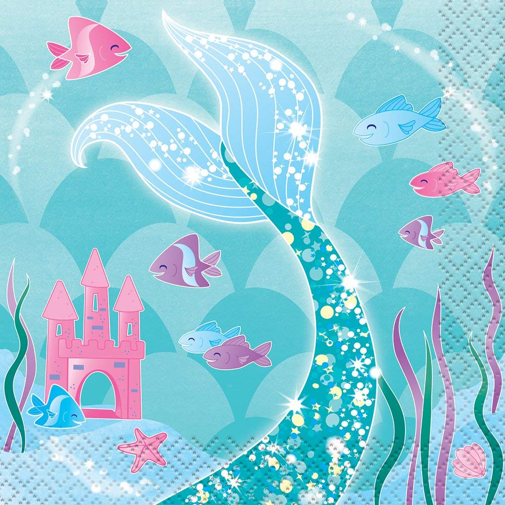 Mermaid Napkin Servilleta Mermaid