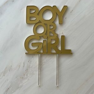 Boy or Girl Cake Topper
