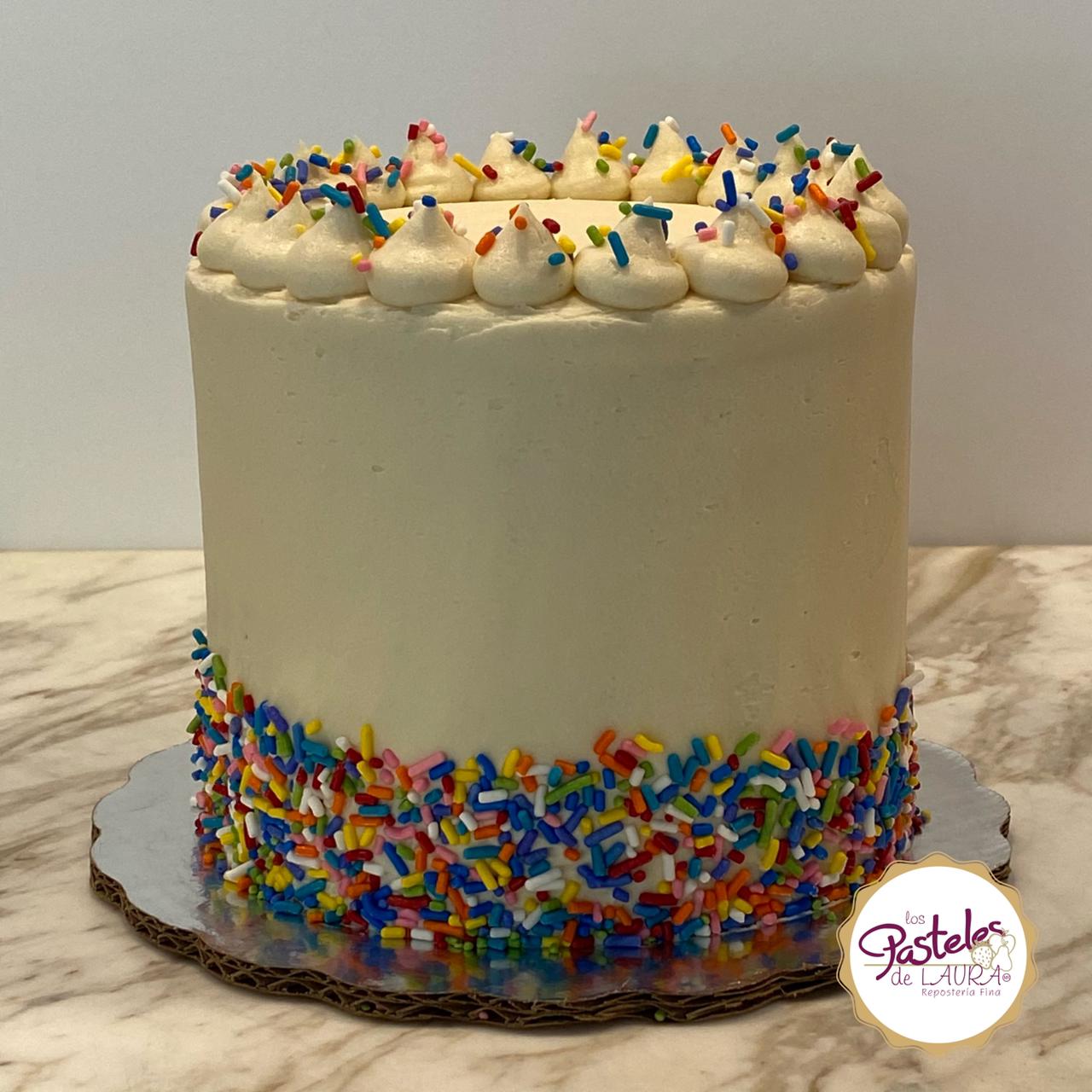 Sprinkles Rainbow Cake