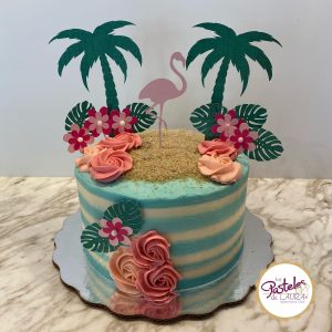 Tropical Flamingo Cake