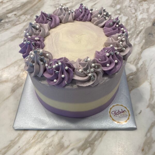 Purple Striped Cake
