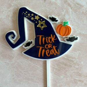 Trick or treat cake topper