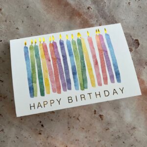 Tarjeta Happy Candles