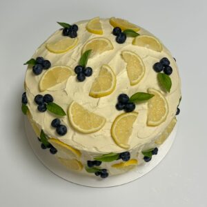 Fresh Lemon and Blueberry Cake
